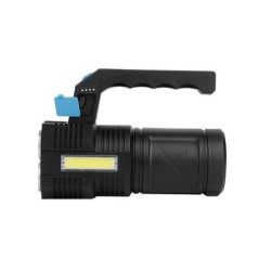 Nešiojamas žibintuvėlis LED 2W + 3W COB Baterija