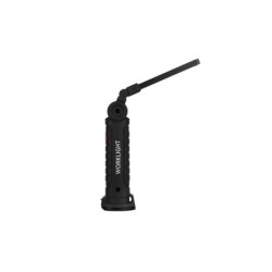 Nešiojamas žibintuvėlis LED 3W COB + 1W Baterija