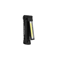Nešiojamas žibintuvėlis LED 3W COB + 1W Baterija
