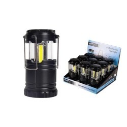 Nešiojamas žibintuvėlis LED stovyklavimui 3W COB 3xAA
