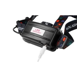 Nešiojamas žibintuvėlis LED 5W T6 CREE + 2XPE su akumuliatoriumi
