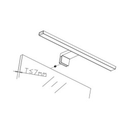 Sieninis šviestuvas LED IP44 Besta 40cm 8W 4000K