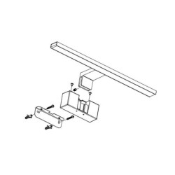 Sieninis šviestuvas LED IP44 Besta 50cm 12W 4000K