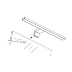 Sieninis šviestuvas LED IP44 Besta 50cm 12W 4000K