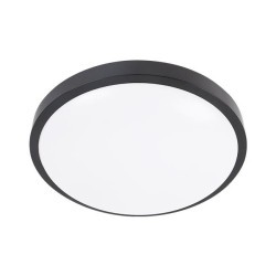 Lubinis šviestuvas LED Luvo 24W Apvalus 4000K JUODA Su judesio jutikliu DIP