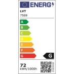 Lubinis šviestuvas LED Nevada 72W 500mm RGBW CCT Su integruotu garsiakalbiu Nuotolinio valdymo pultelis