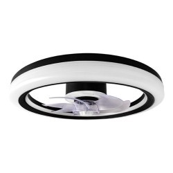 Lubinis šviestuvas (XD-LL100RB) LED su integruotu ventiliatoriumi 3CCT 45W JUODA