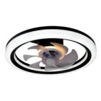 Lubinis šviestuvas (XD-LL100RB) LED su integruotu ventiliatoriumi 3CCT 45W JUODA