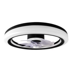 Lubinis šviestuvas (XD-LL100RB) LED su integruotu ventiliatoriumi 3CCT 45W JUODA