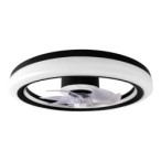Lubinis šviestuvas (XD-LL100RB) LED su integruotu ventiliatoriumi 3CCT 45W JUODA