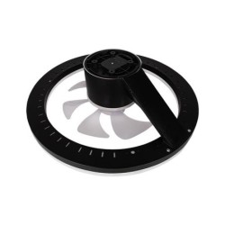 Lubinis šviestuvas (XD-LL100RB) LED su integruotu ventiliatoriumi 3CCT 45W JUODA