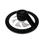 Lubinis šviestuvas (XD-LL100RB) LED su integruotu ventiliatoriumi 3CCT 45W JUODA