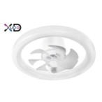Lubinis šviestuvas (XD-LL100RW) LED su integruotu ventiliatoriumi 3CCT 45W BALTA