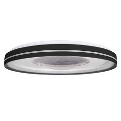 Lubinis šviestuvas (XD-LL225RB) LED 3CCT 68W 48cm JUODA Nuotolinio valdymo pultelis