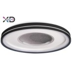 Lubinis šviestuvas (XD-LL225RB) LED 3CCT 68W 48cm JUODA Nuotolinio valdymo pultelis