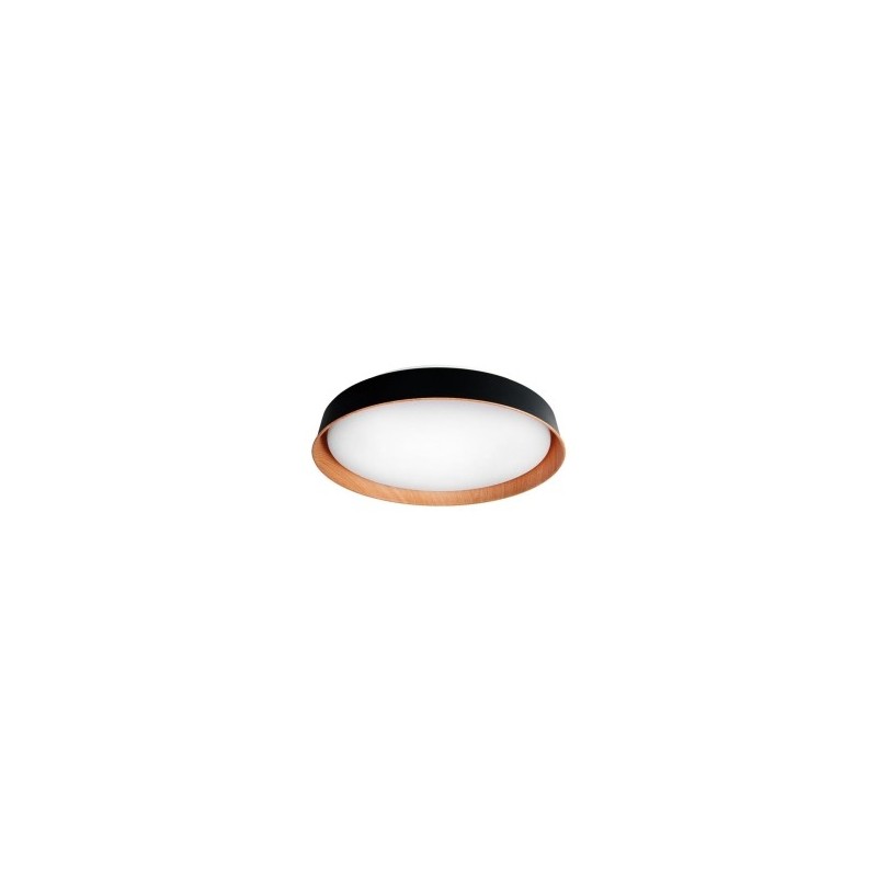Lubinis šviestuvas (XD-LL244RW) LED 3CCT 54W JUODA+Medis Nuotolinio valdymo pultelis