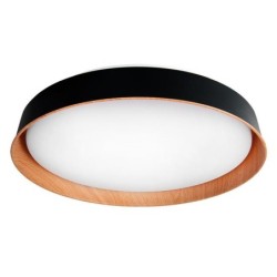 Lubinis šviestuvas (XD-LL244RW) LED 3CCT 54W JUODA+Medis Nuotolinio valdymo pultelis