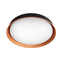 Lubinis šviestuvas (XD-LL244RW) LED 3CCT 54W JUODA+Medis Nuotolinio valdymo pultelis