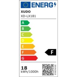 Lubinis šviestuvas (XD-LX181) LED 18W JUODA 4000K IP65