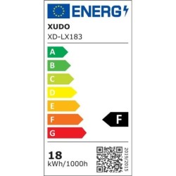Lubinis šviestuvas (XD-LX183) LED 18W JUODA 4000K IP65 su judesio davikliu