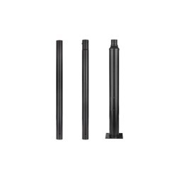 Šviestuvo stulpas - atrama 60mm 3m 20x20cm JUODA