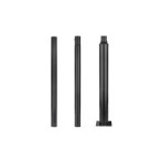 Šviestuvo stulpas - atrama 76mm 3m 20x20cm JUODA
