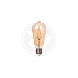 LED lemputė E27 Filamentinė Vita ST64 2200K 6W Gintaro