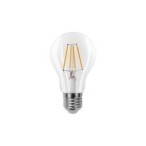LED lemputė E27 Filamentinė 3 lygių šviesos intensyvumo valdymas A60 2700K 6W Skaidri