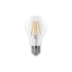 LED lemputė E27 Filamentinė 3 lygių šviesos intensyvumo valdymas A60 2700K 6W Skaidri