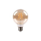 LED lemputė E27 Filamentinė 3 lygių šviesos intensyvumo valdymas G95 2700K 6W Gintaro