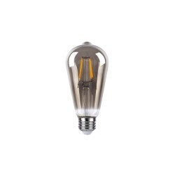 LED lemputė E27 Filamentinė 3 lygių šviesos intensyvumo valdymas ST64 2700K 6W Dūminė