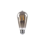LED lemputė E27 Filamentinė 3 lygių šviesos intensyvumo valdymas ST64 2700K 6W Dūminė