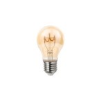 Pritemdoma LED lemputė E27 Filamentinė A60 2200K 4W Gintaro