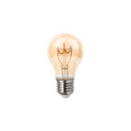 Pritemdoma LED lemputė E27 Filamentinė A60 2200K 4W Gintaro