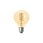 Pritemdoma LED lemputė E27 Filamentinė G80 2200K 4W Gintaro