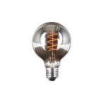 Pritemdoma LED lemputė E27 Filamentinė G80 2200K 4W Tamsintas gaubtas