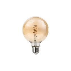 Pritemdoma LED lemputė E27 Filamentinė G95 2200K 4W Gintaro