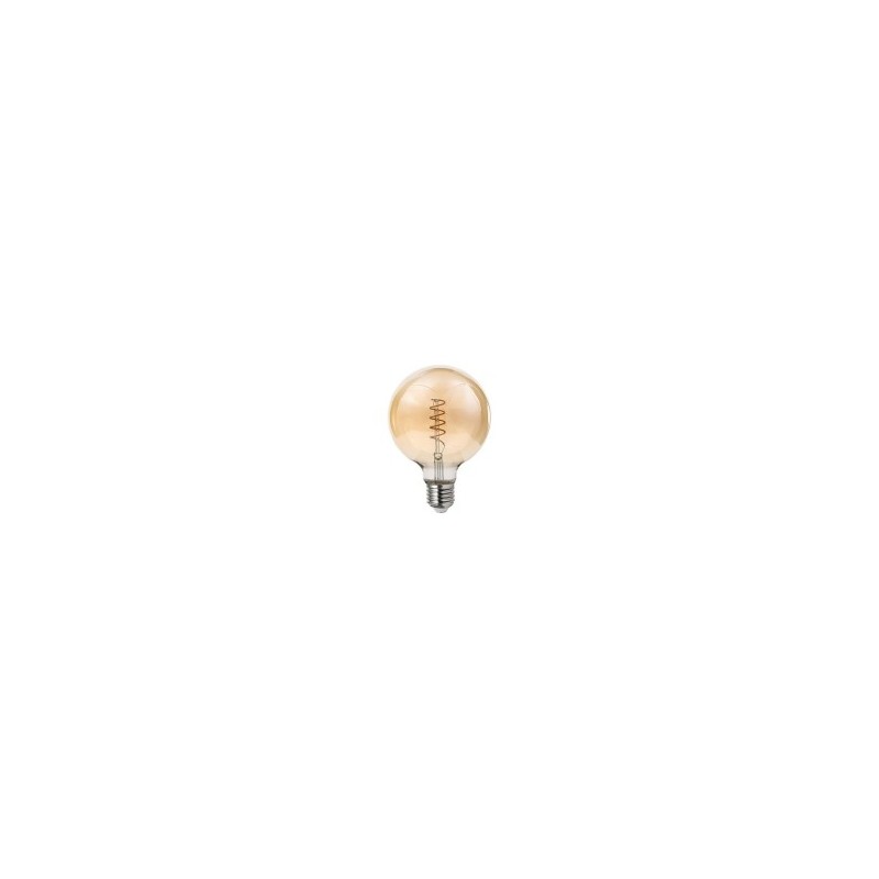 Pritemdoma LED lemputė E27 Filamentinė G95 2200K 4W Gintaro