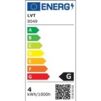 Pritemdoma LED lemputė E27 Filamentinė G95 2200K 4W Gintaro