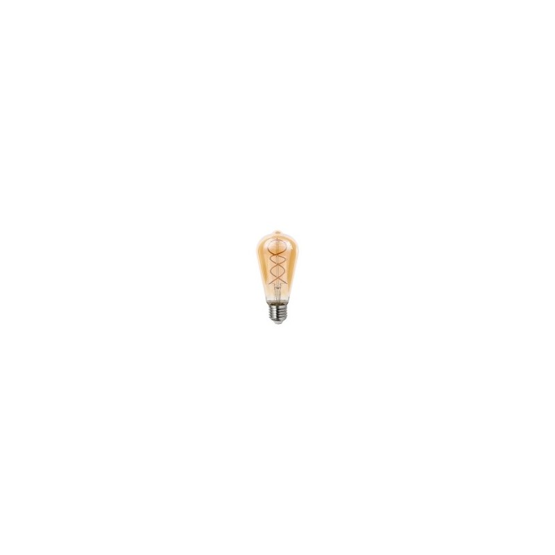 Pritemdoma LED lemputė E27 Filamentinė ST64 2200K 4W Gintaro