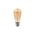 Pritemdoma LED lemputė E27 Filamentinė ST64 2200K 4W Gintaro