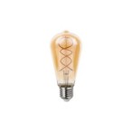Pritemdoma LED lemputė E27 Filamentinė ST64 2200K 4W Gintaro