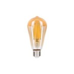 LED lemputė E27 Filamentinė ST64 4000K Gintaro