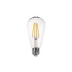 LED lemputė E27 Filamentinė ST64 8W 4000K