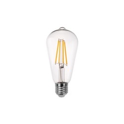 LED lemputė E27 Filamentinė ST64 8W 4000K