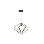 Pakabinamas šviestuvas LED Mesto 36W 47x35cm 4000K JUODA