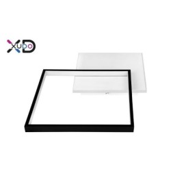 Lubinis šviestuvas (XD-LA100) LED 27W 45x35cm JUODA CCT Nuotolinio valdymo pultelis