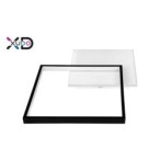 Lubinis šviestuvas (XD-LA100) LED 27W 45x35cm JUODA CCT Nuotolinio valdymo pultelis
