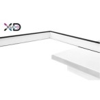 Lubinis šviestuvas (XD-LA100) LED 27W 45x35cm JUODA CCT Nuotolinio valdymo pultelis