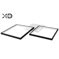 Lubinis šviestuvas (XD-LA101) LED 45W 69x52cm JUODA CCT Nuotolinio valdymo pultelis